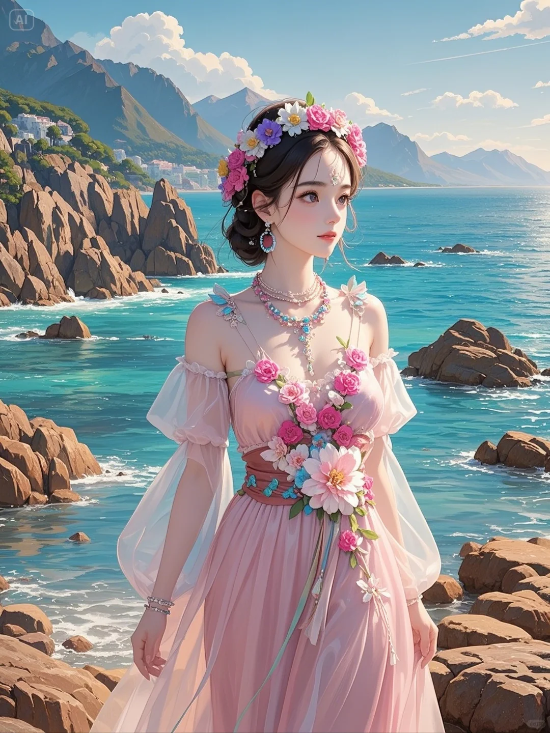 邂逅春日花仙子，美到心巴上啦Ai第286幅