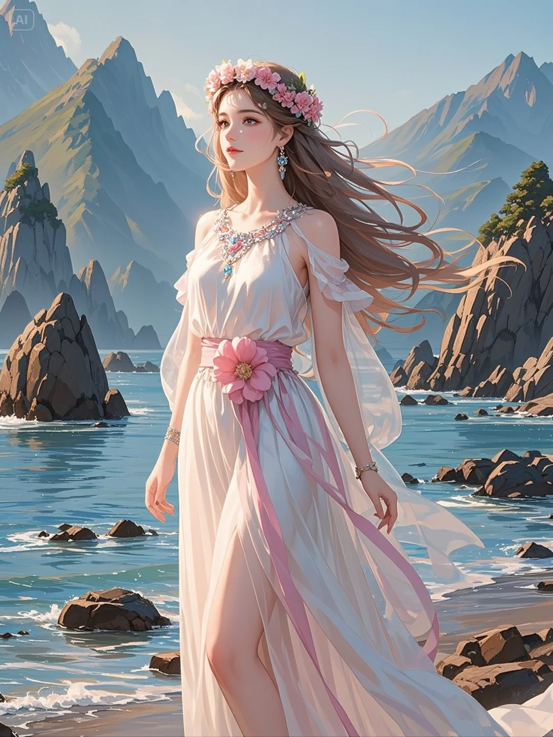 邂逅春日花仙子，美到心巴上啦Ai第286幅