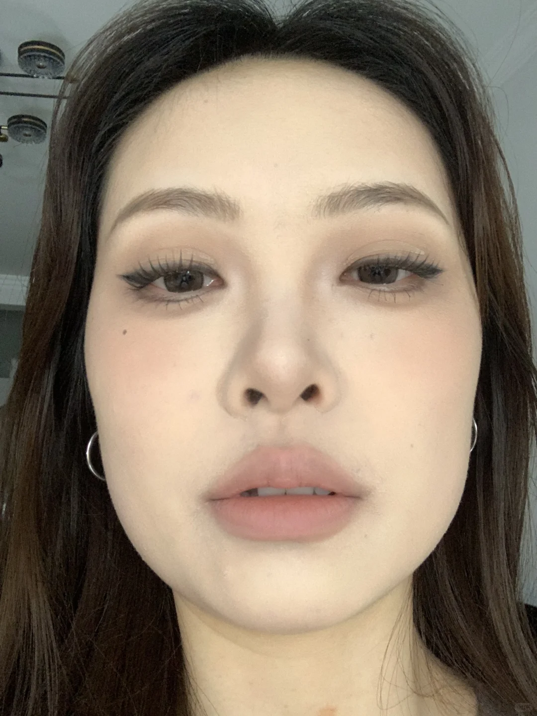 方圆脸果然越素越好看