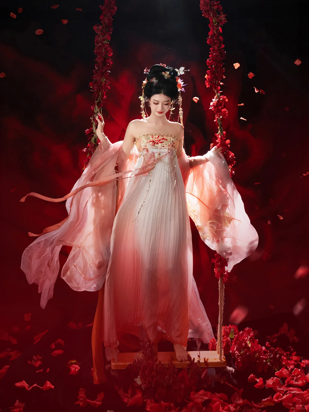 超仙气古风写真花仙子|一场秋千一场梦