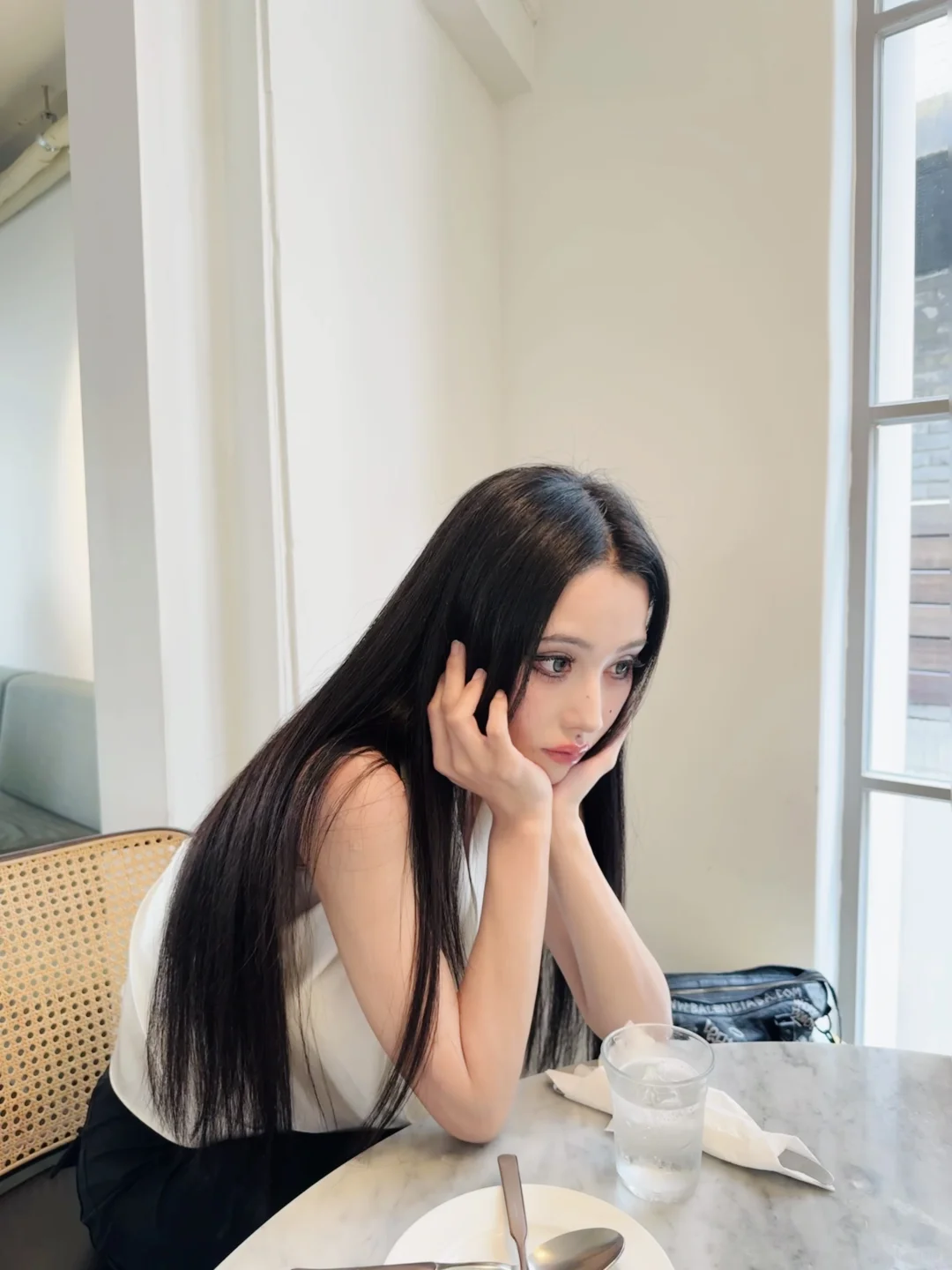姐的这头纯天然黑长直简直让韩女羡慕疯了