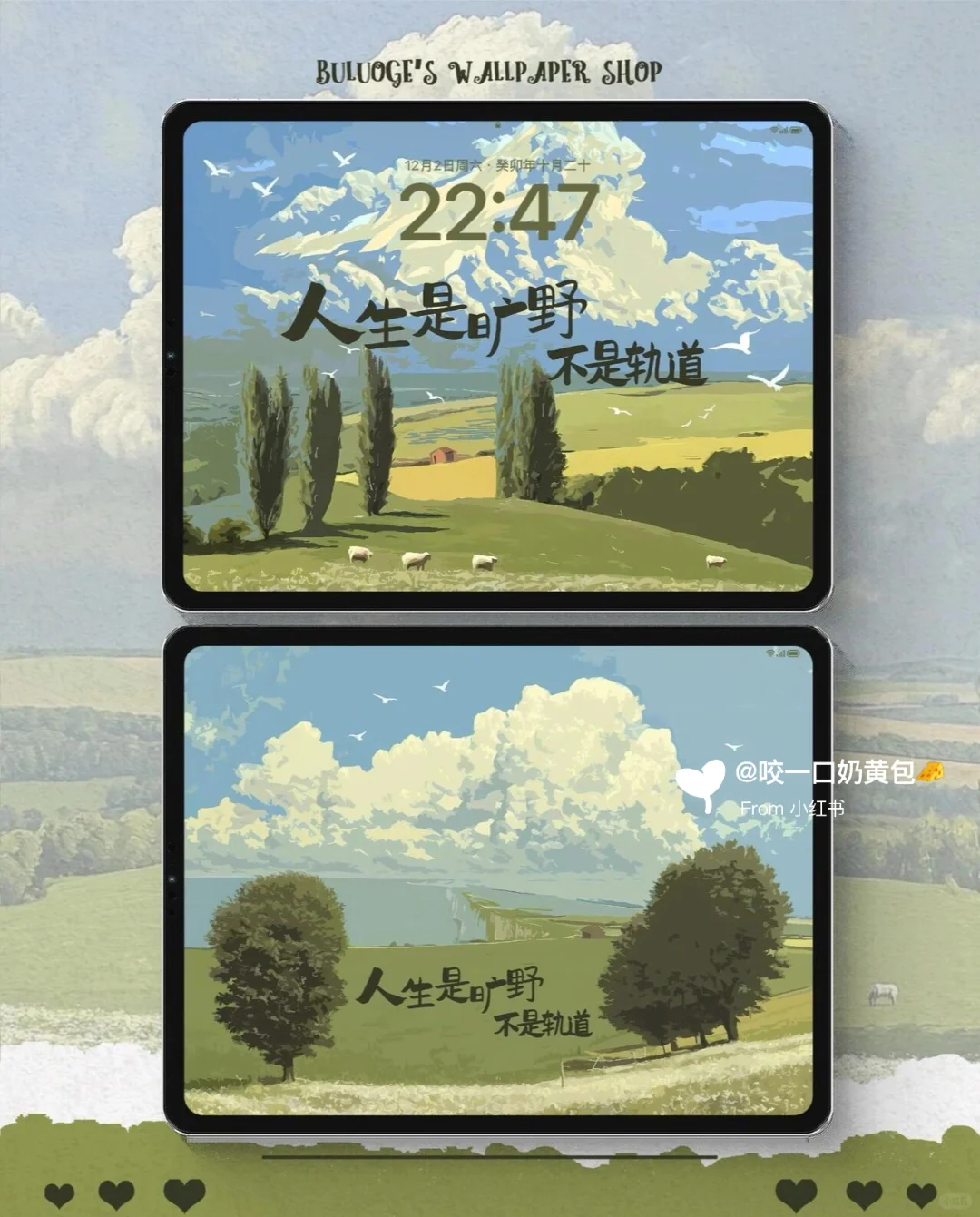 人生是旷野｜iPad壁纸 正念壁纸✨ ——不是轨道