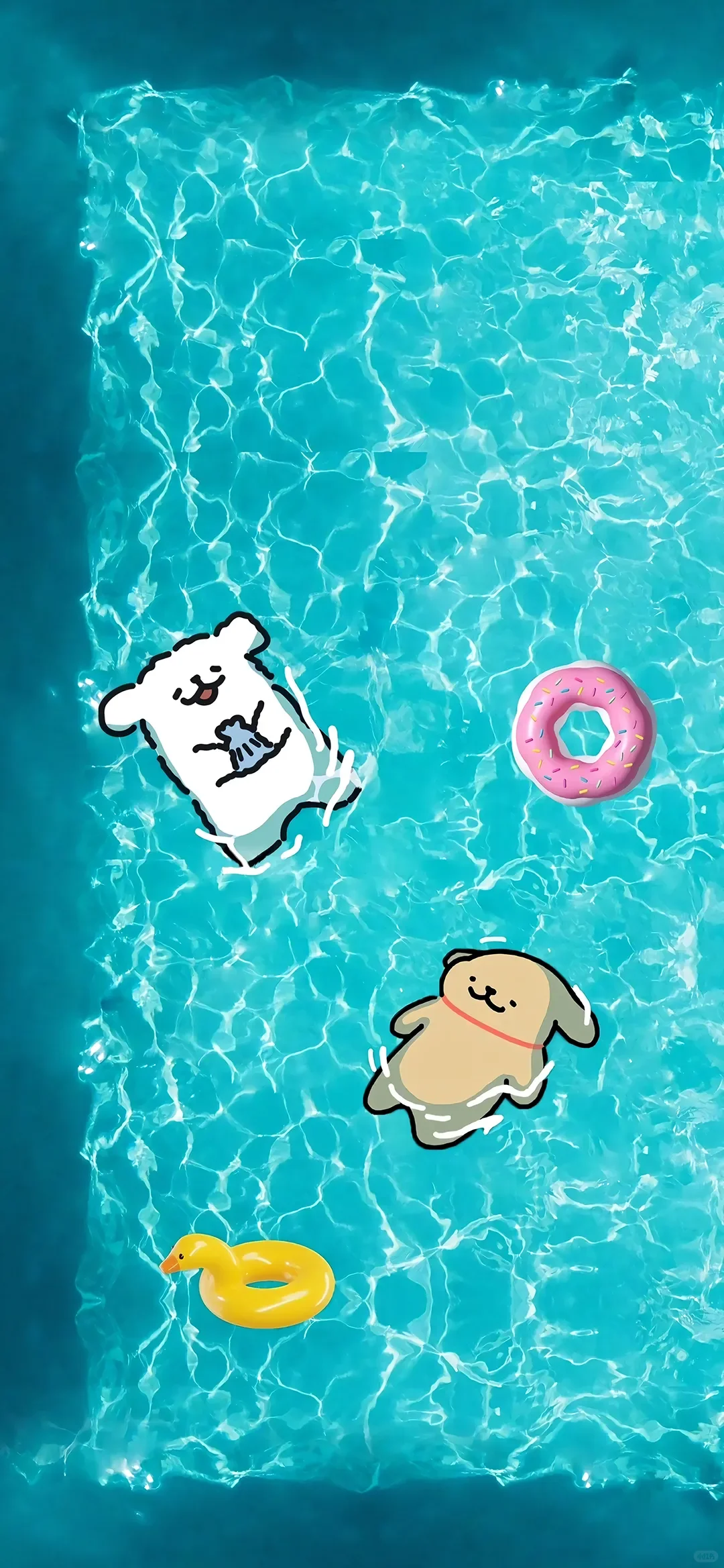 你我都是自己的人生主角·泳池壁纸