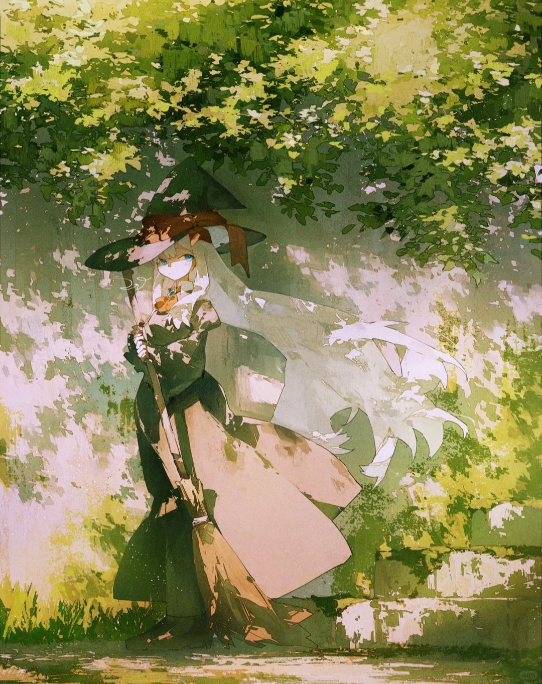 复古又浪漫的画风，诉说少女与花的故事