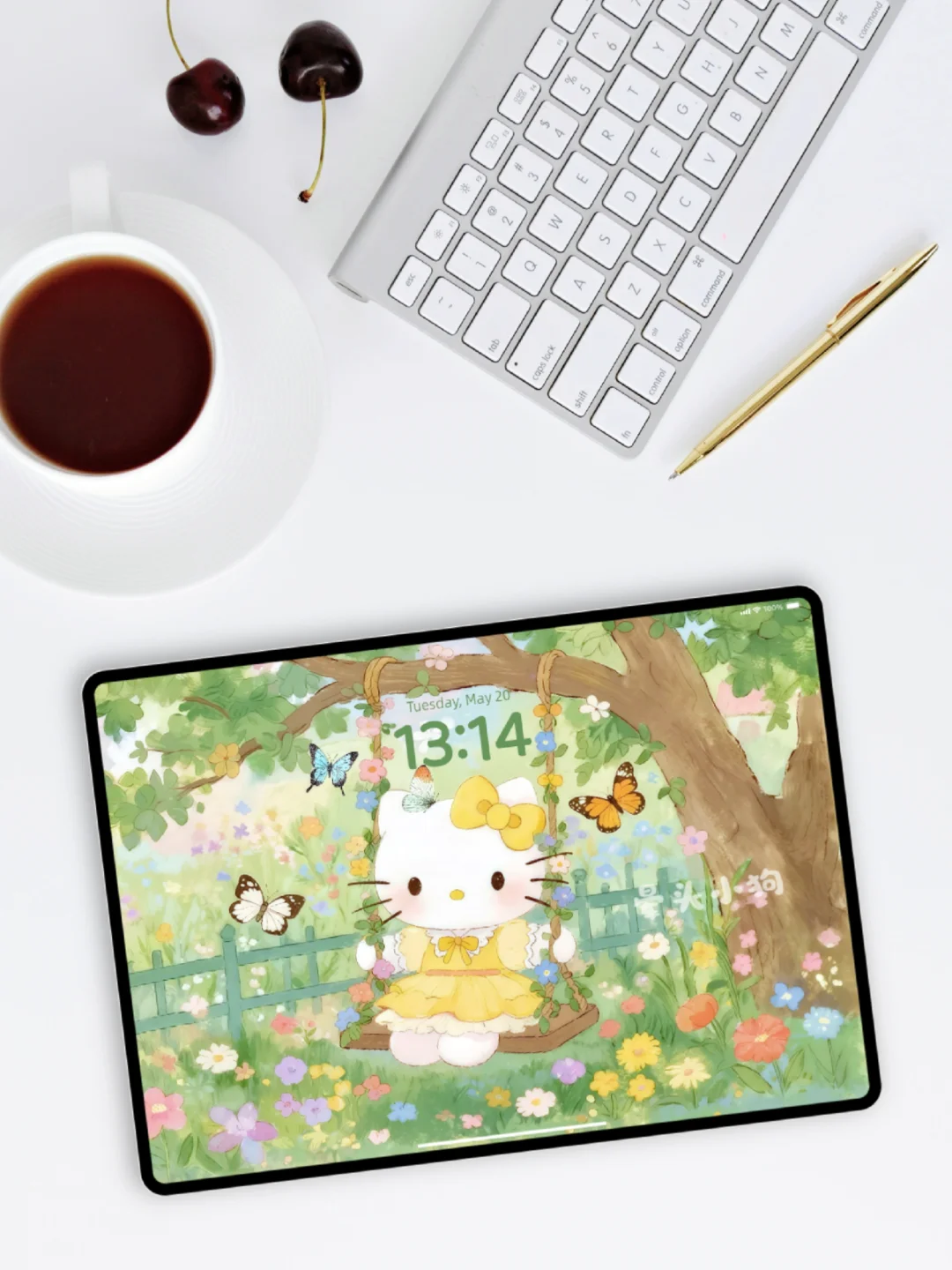 334｜HelloKitty·幸福围绕🦋｜平板壁纸