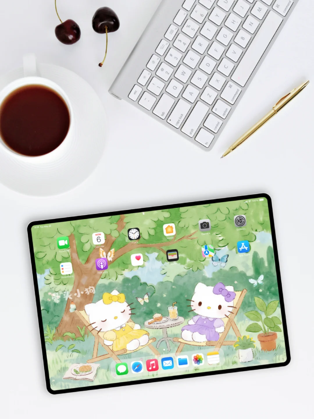 334｜HelloKitty·幸福围绕🦋｜平板壁纸