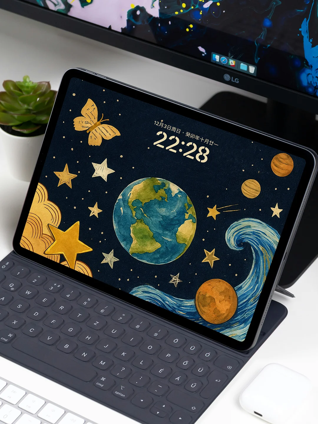 复古暗色系壁纸｜与宇宙共频 平板壁纸