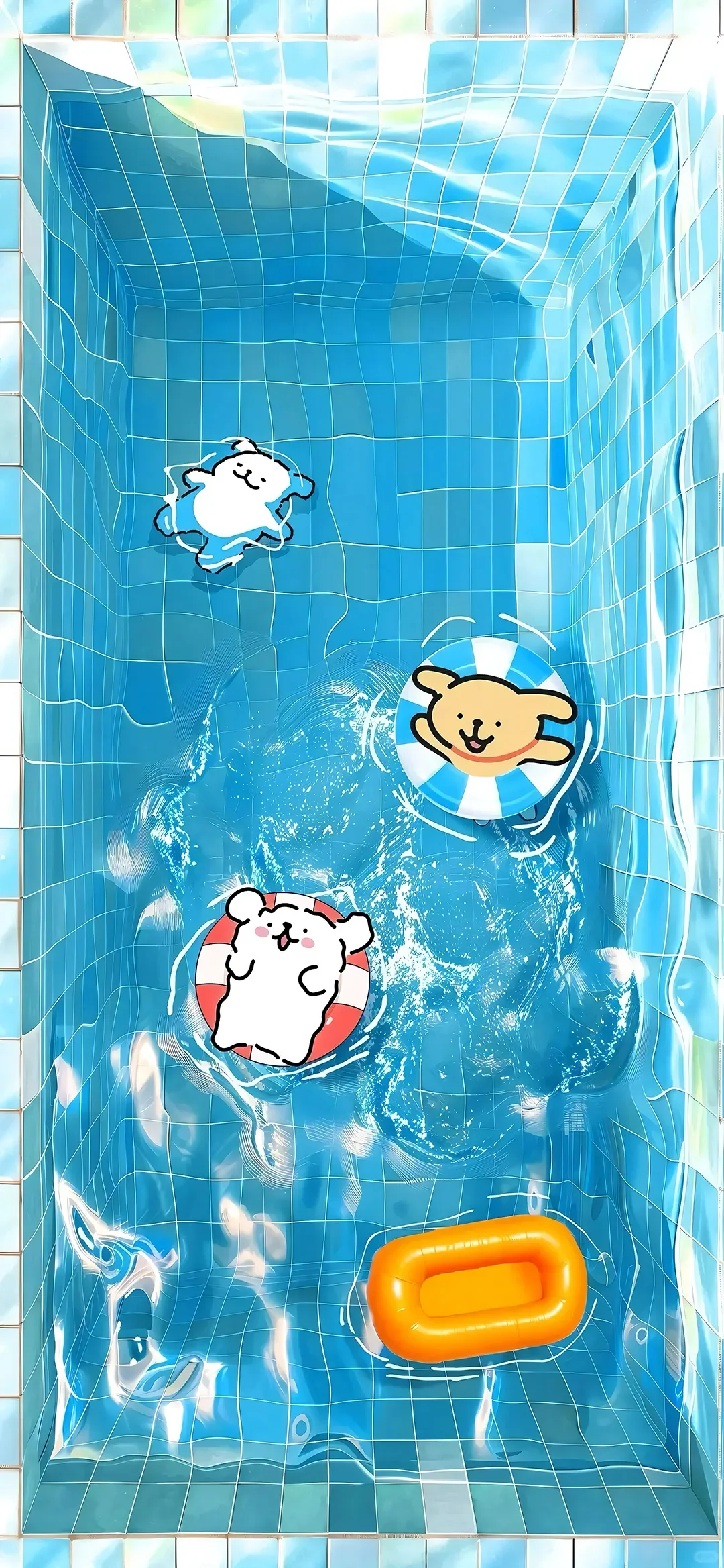 你我都是自己的人生主角·泳池壁纸