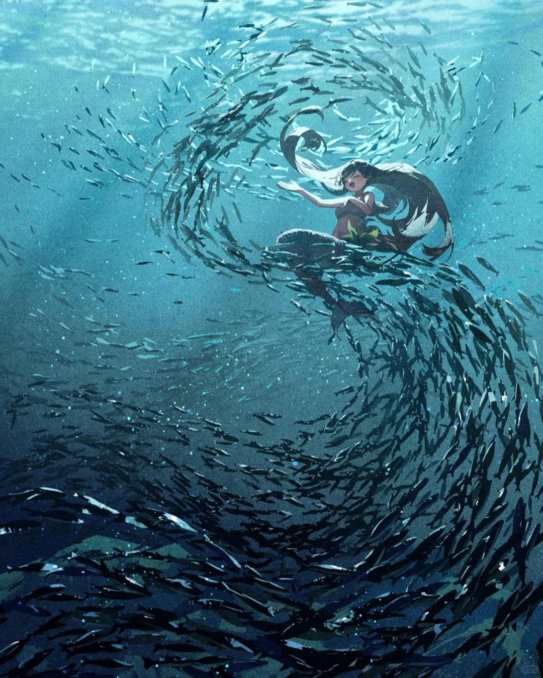 复古又浪漫的画风，诉说少女与花的故事