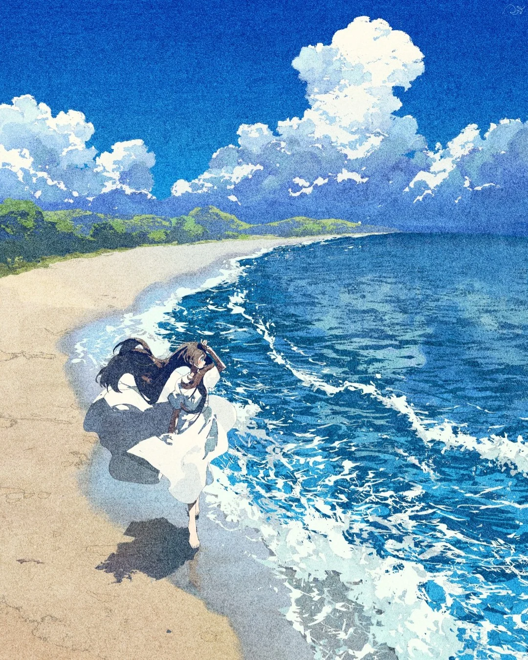 复古又浪漫的画风，诉说少女与花的故事