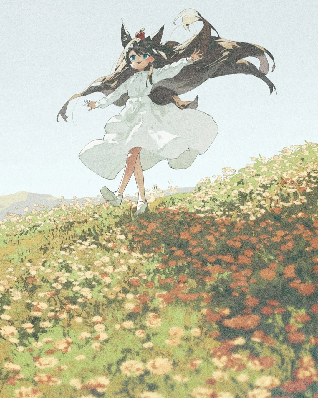 复古又浪漫的画风，诉说少女与花的故事