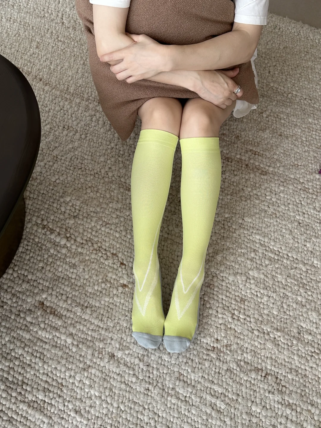 压力袜给的快乐。