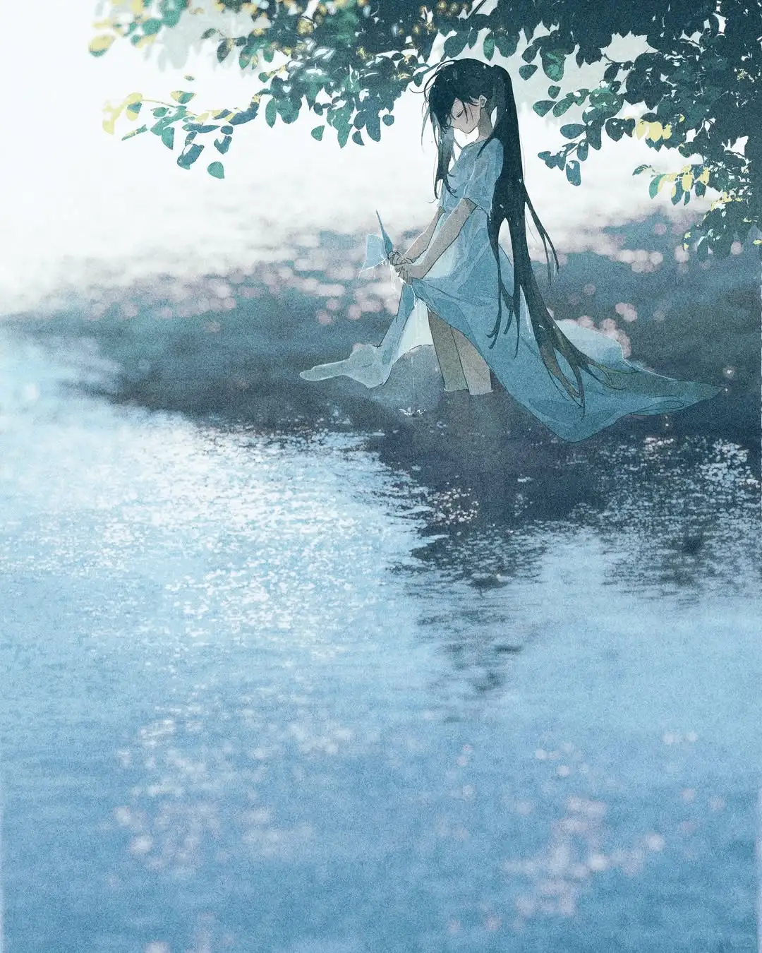 复古又浪漫的画风，诉说少女与花的故事