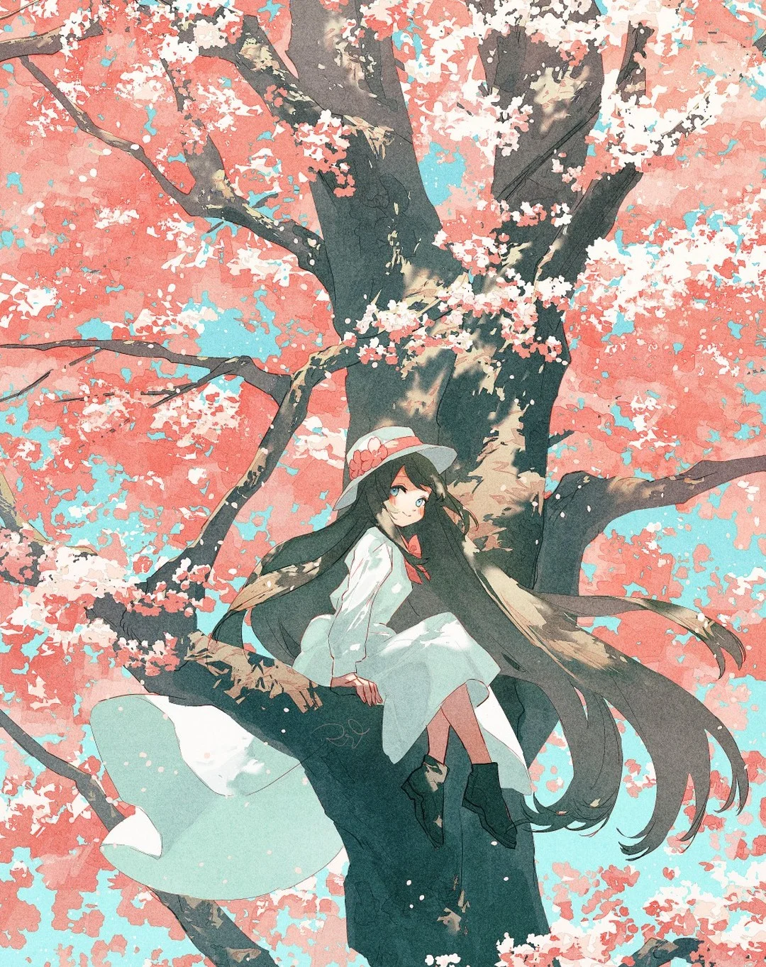 复古又浪漫的画风，诉说少女与花的故事