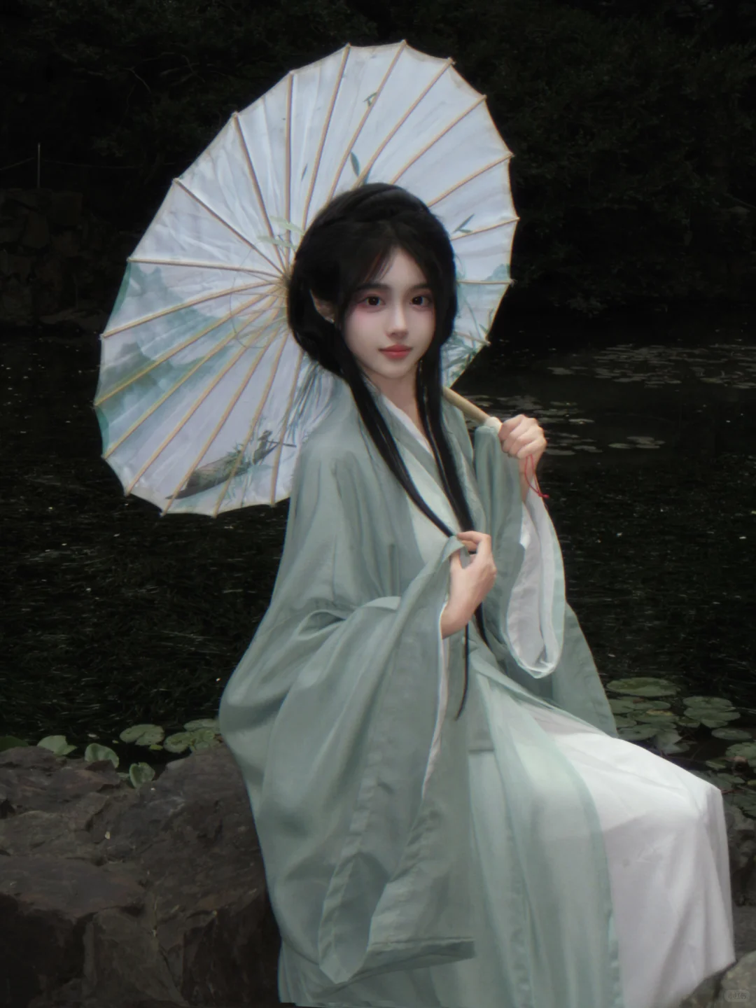 “青衫烟雨客 似是故人来”