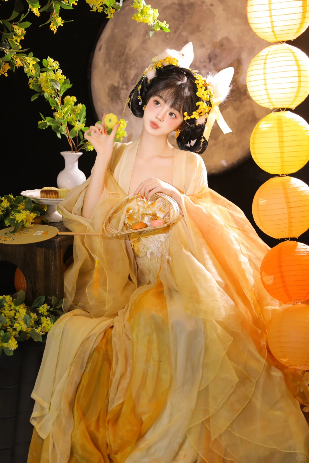 兔兔祝你中秋节快乐呦～