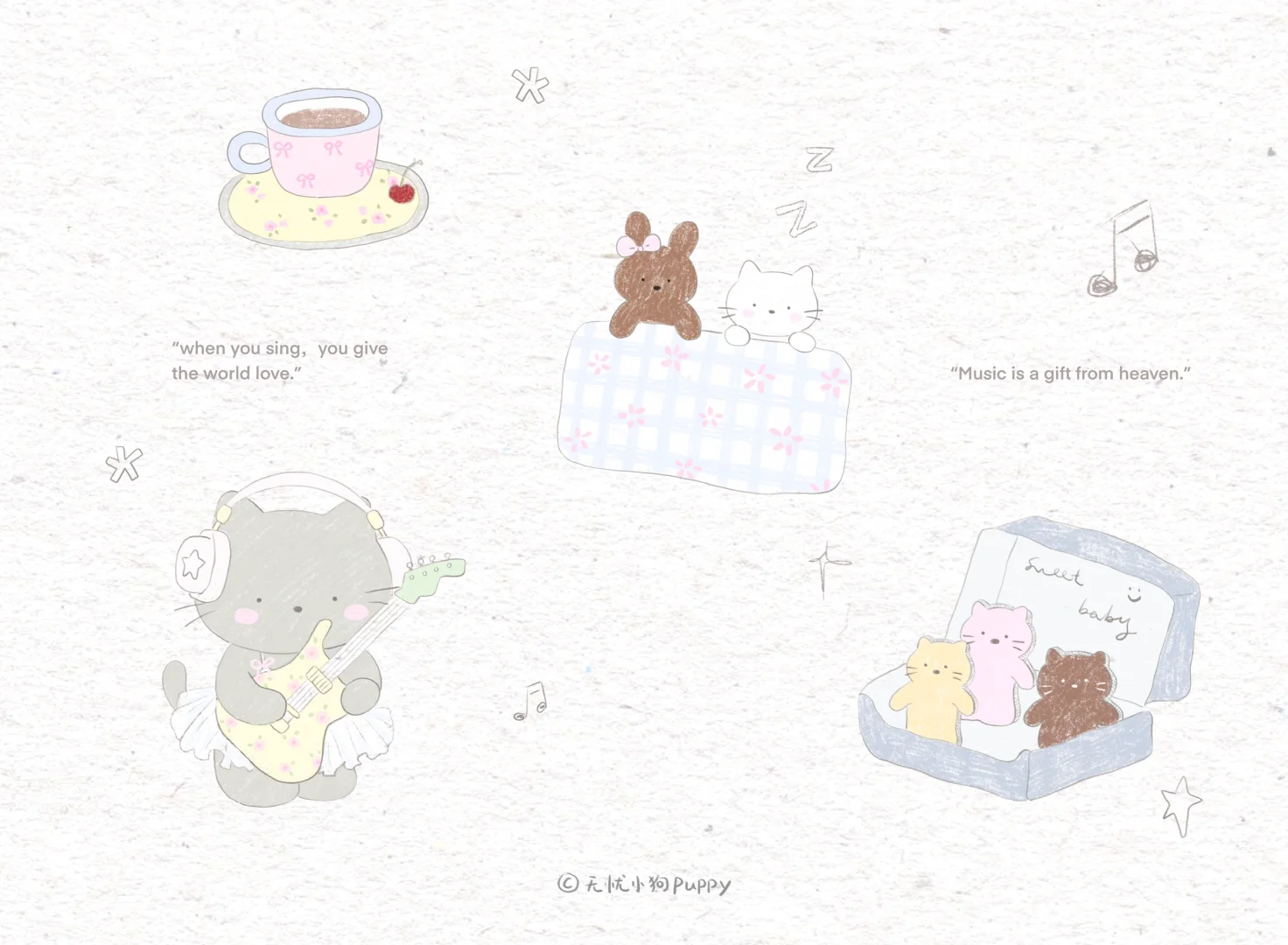 kitty｜ IPad Wallpaper