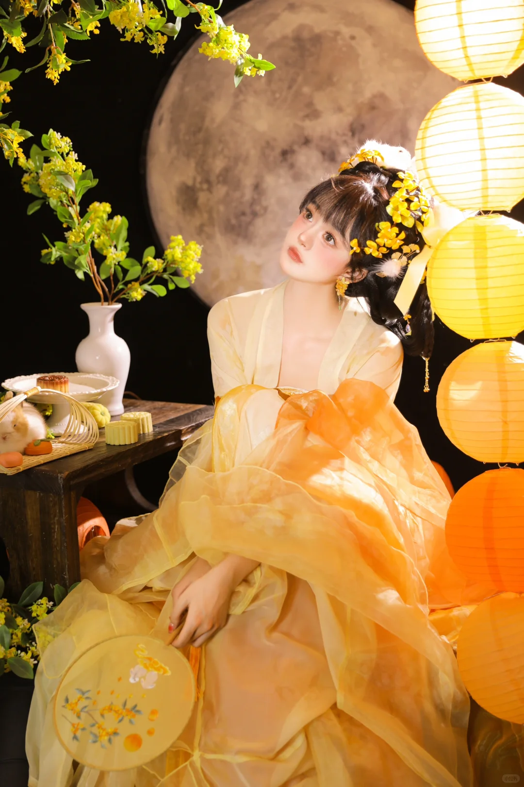 兔兔祝你中秋节快乐呦～