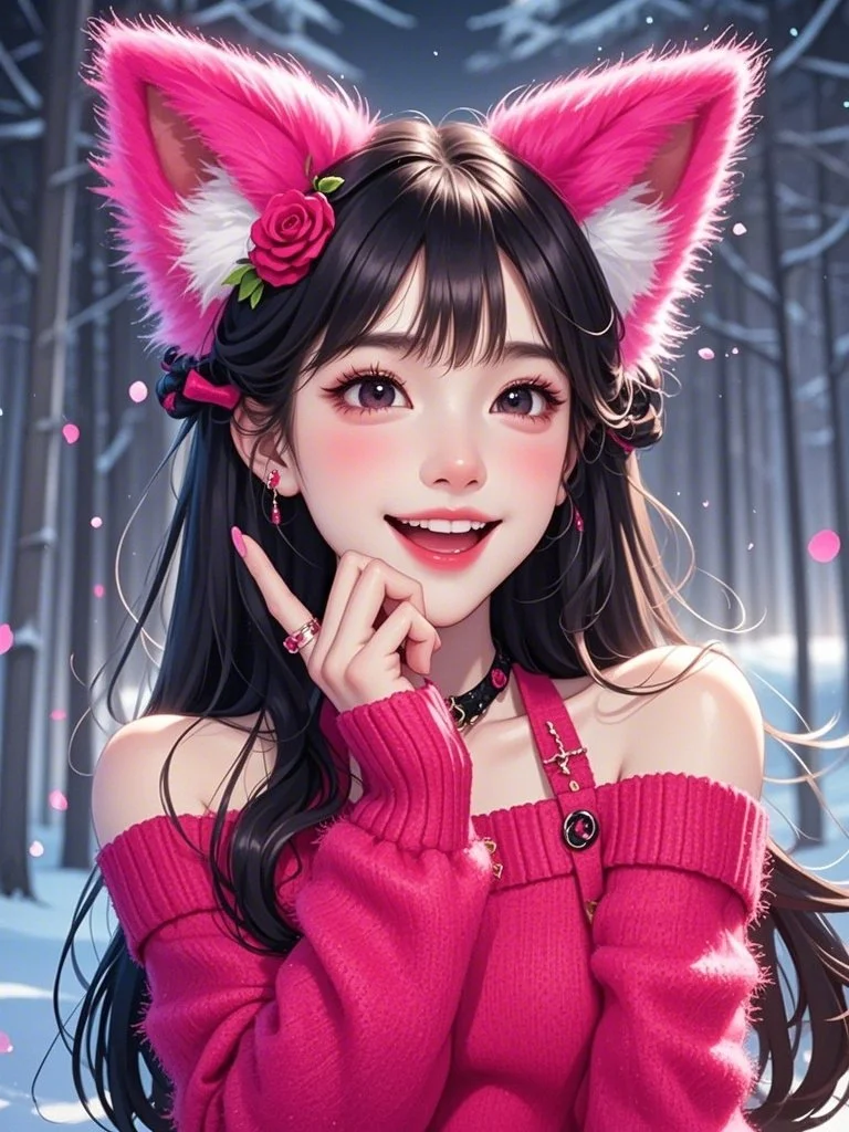 💕灵动可爱！狐女郎头像超迷人！