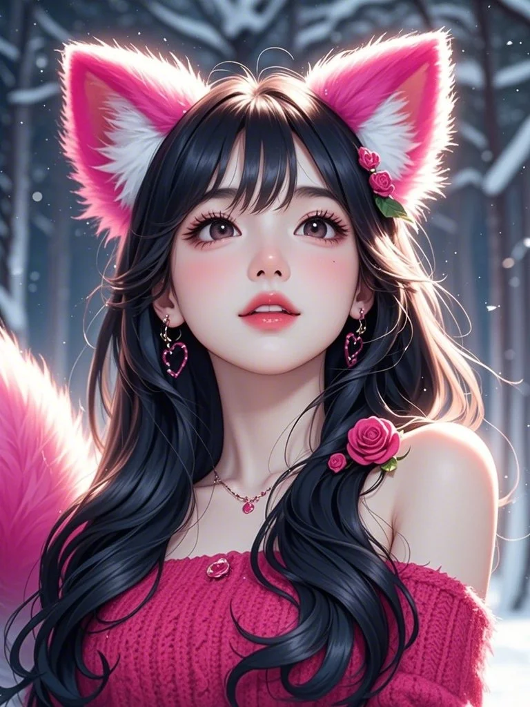 💕灵动可爱！狐女郎头像超迷人！