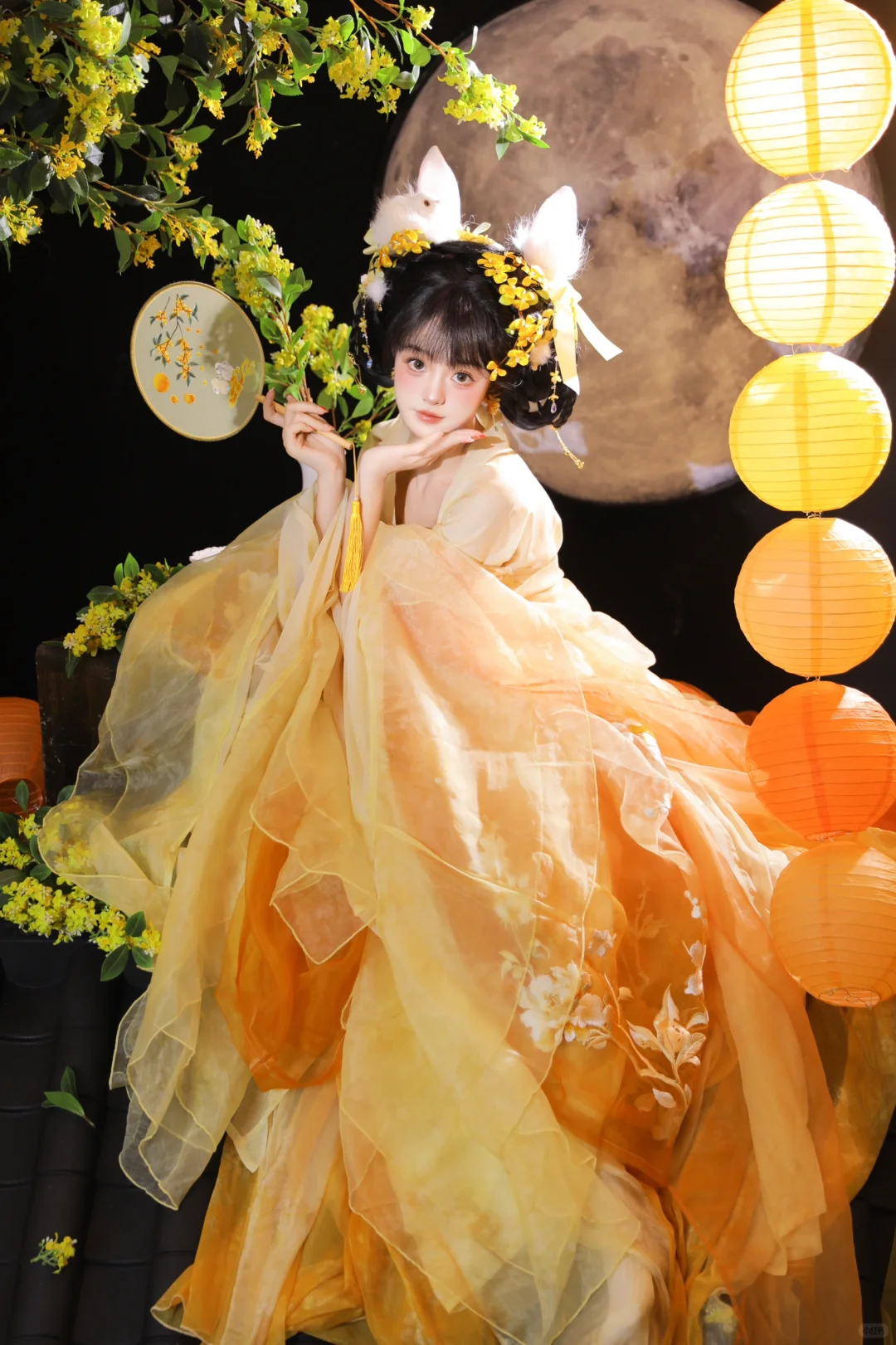兔兔祝你中秋节快乐呦～