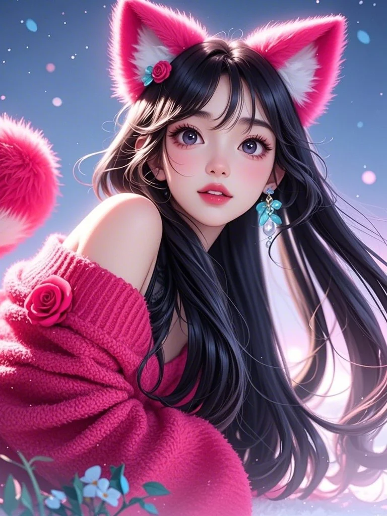 💕灵动可爱！狐女郎头像超迷人！