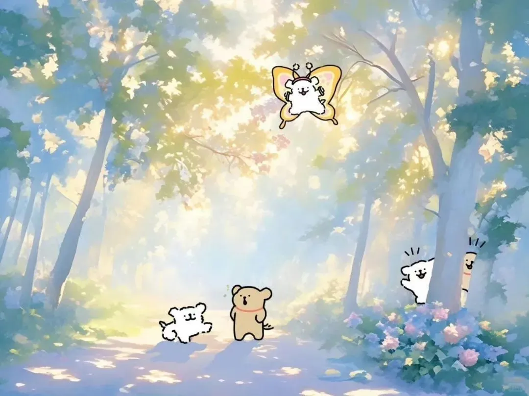 𝙎𝙝𝙖𝙧𝙚｜线条小狗电脑壁纸