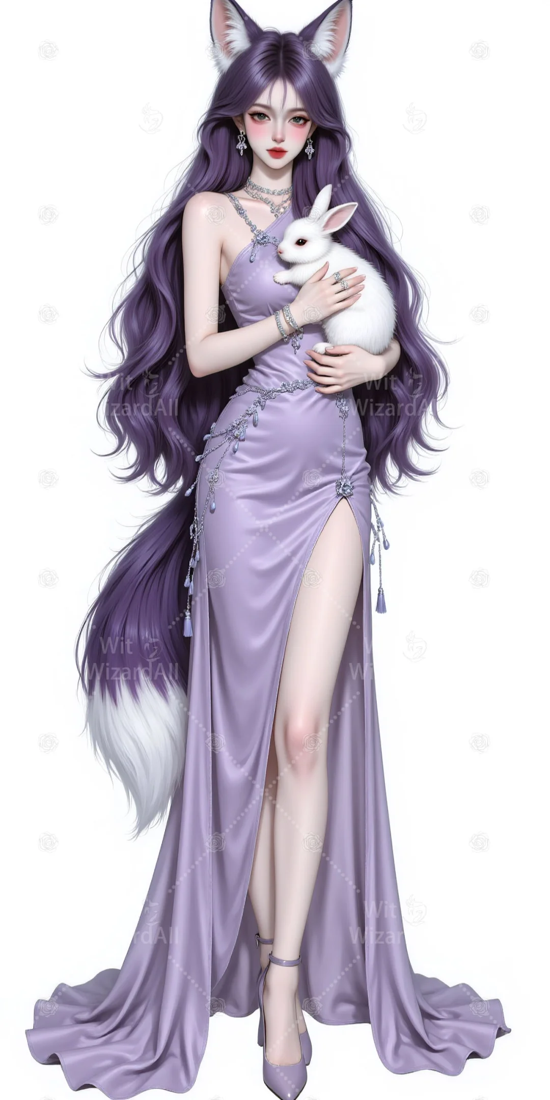 448柔媚紫裙狐妖🦊