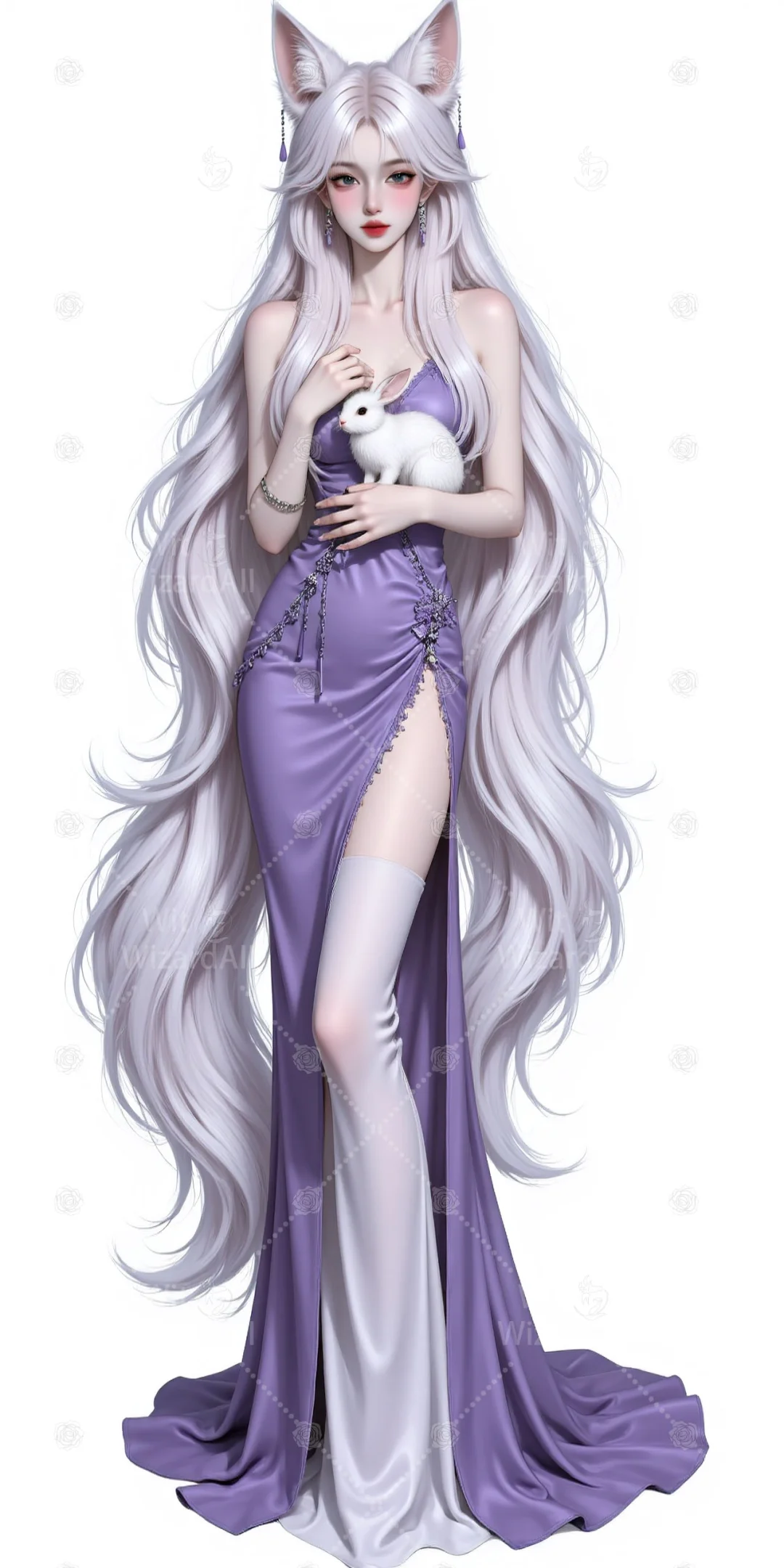 448柔媚紫裙狐妖🦊