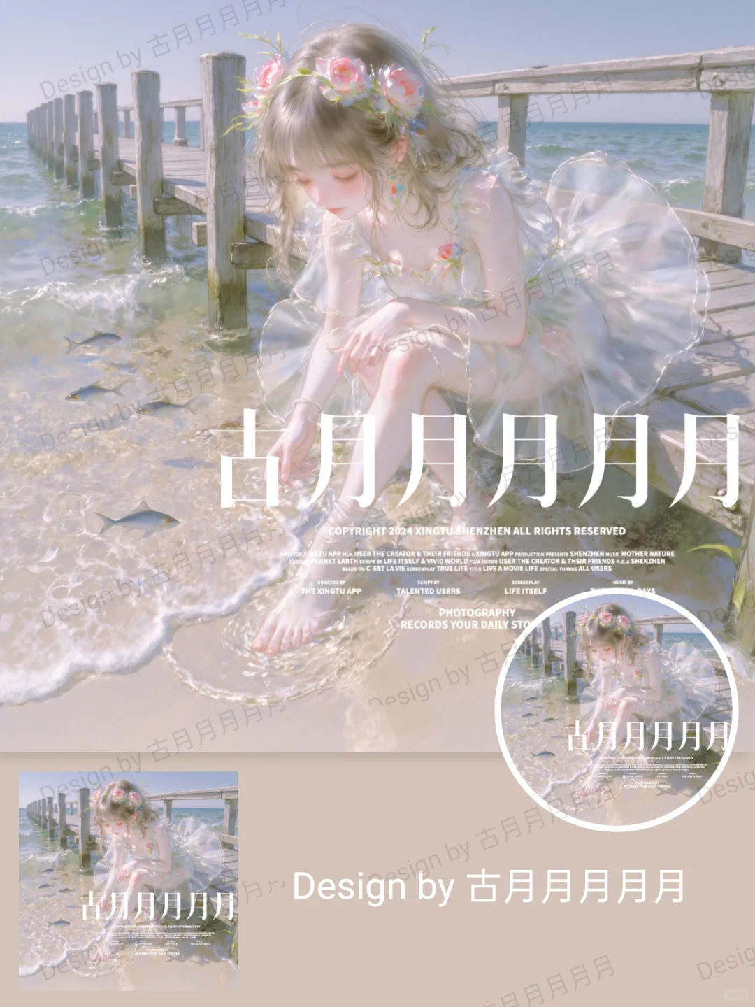 唯美风海边主题头像