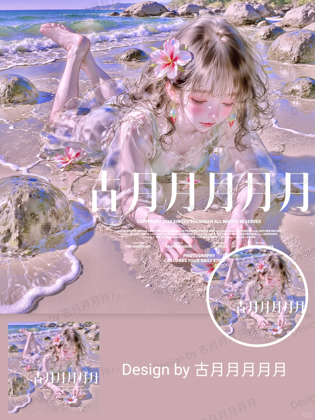 唯美风海边主题头像
