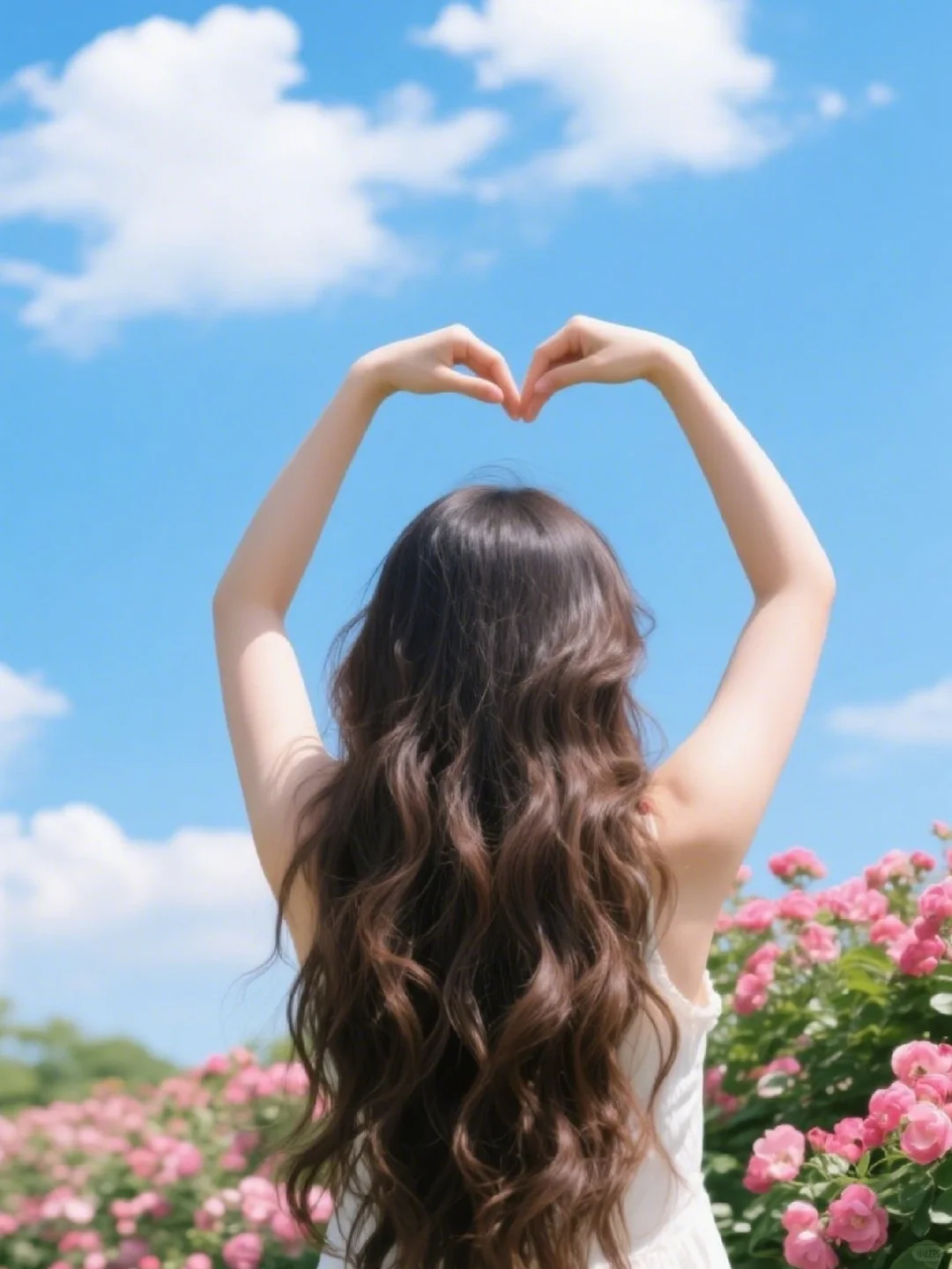 今日分享辫子鲜花少女～