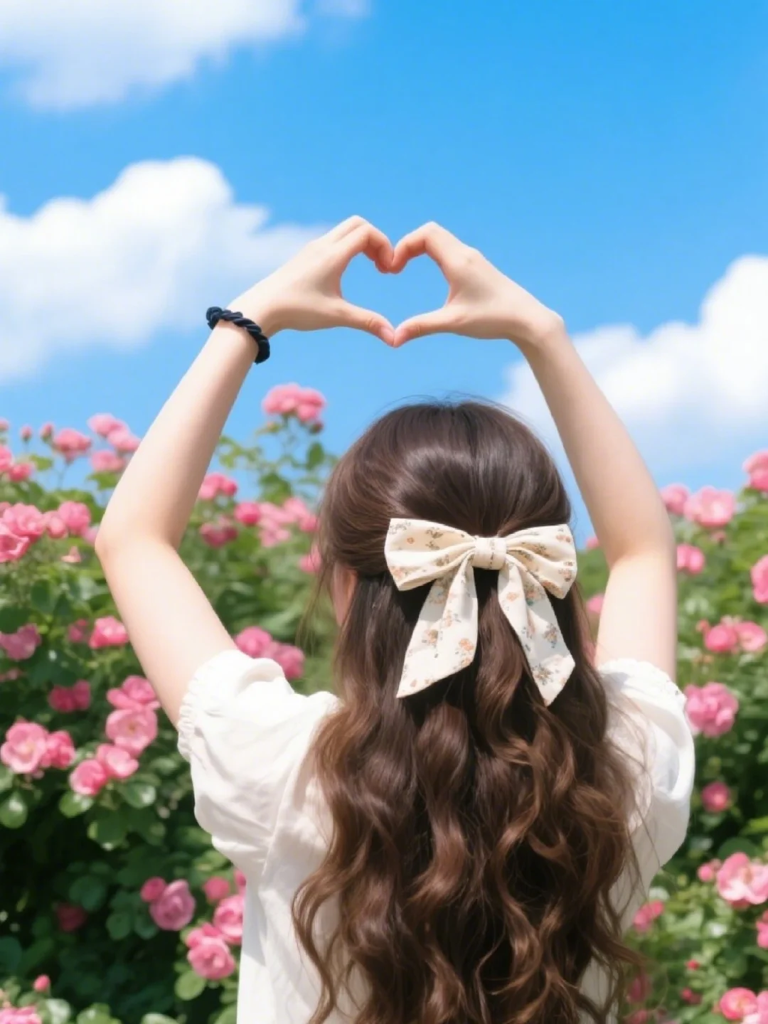 今日分享辫子鲜花少女～