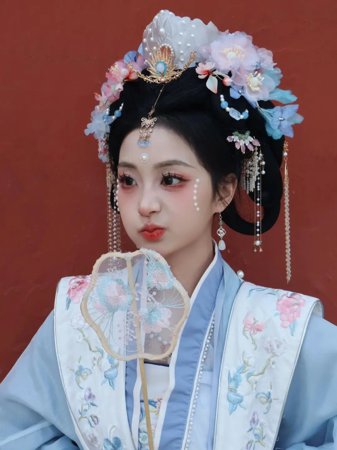 大家要的宋制簪花来啦！！！真的是绝美✨