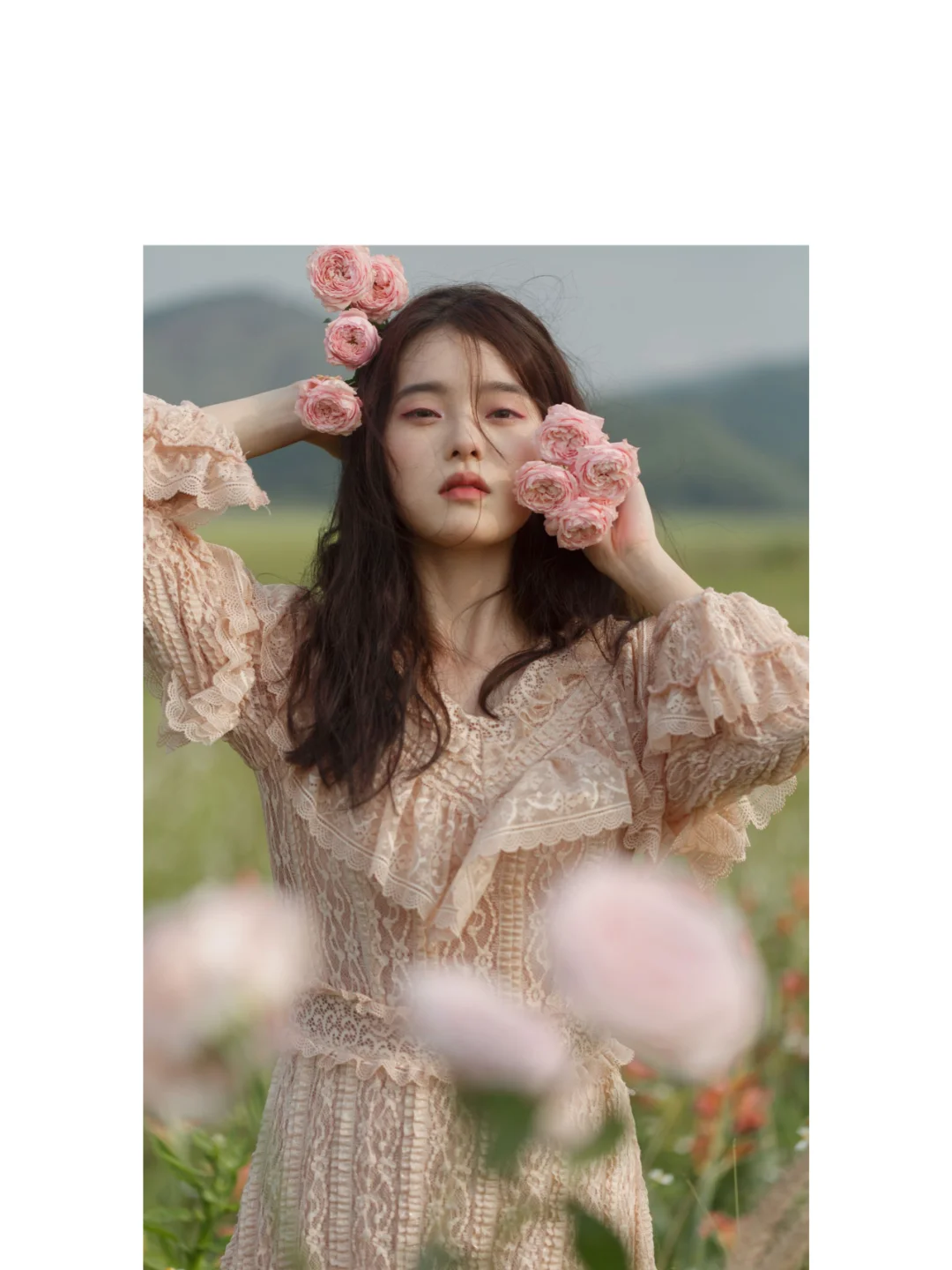 🌸鲜花与美女的绝美邂逅👸