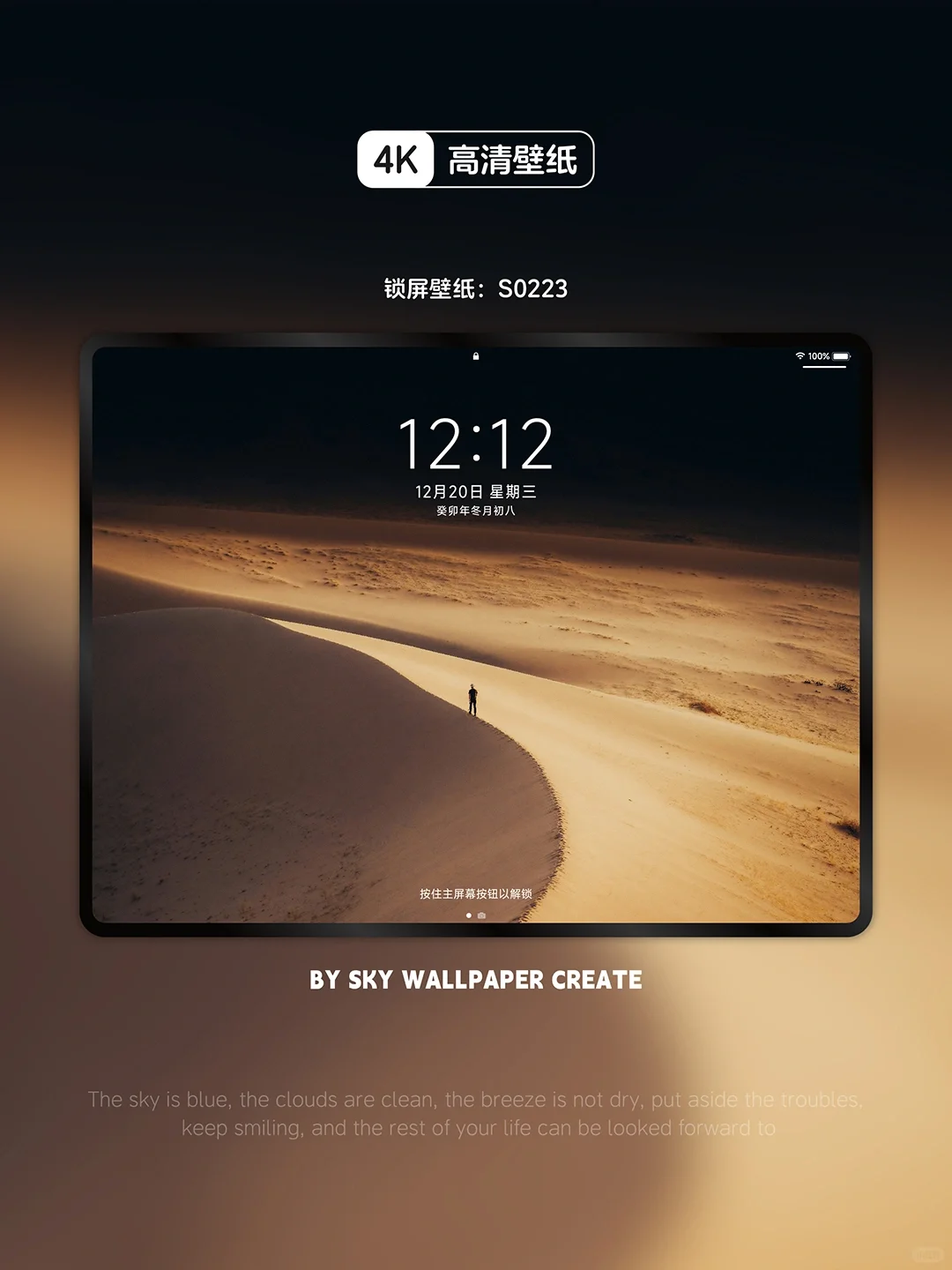 iPad壁纸丨手机壁纸丨高清4k丨沙漠独行