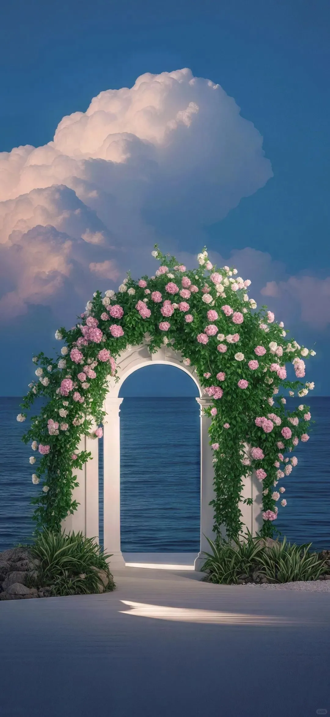 𝙎𝙝𝙖𝙧𝙚｜夏日海边鲜花壁纸
