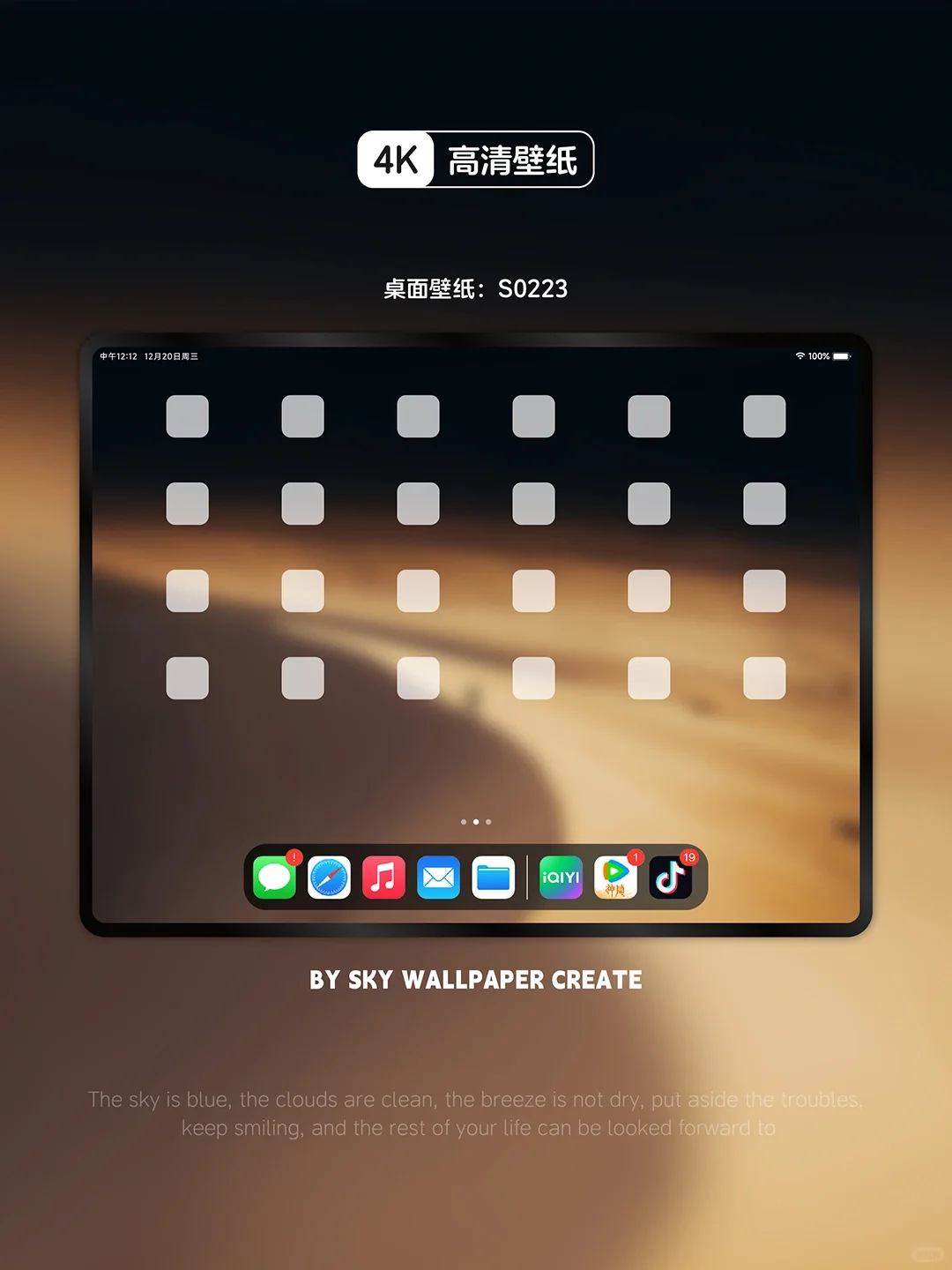 iPad壁纸丨手机壁纸丨高清4k丨沙漠独行