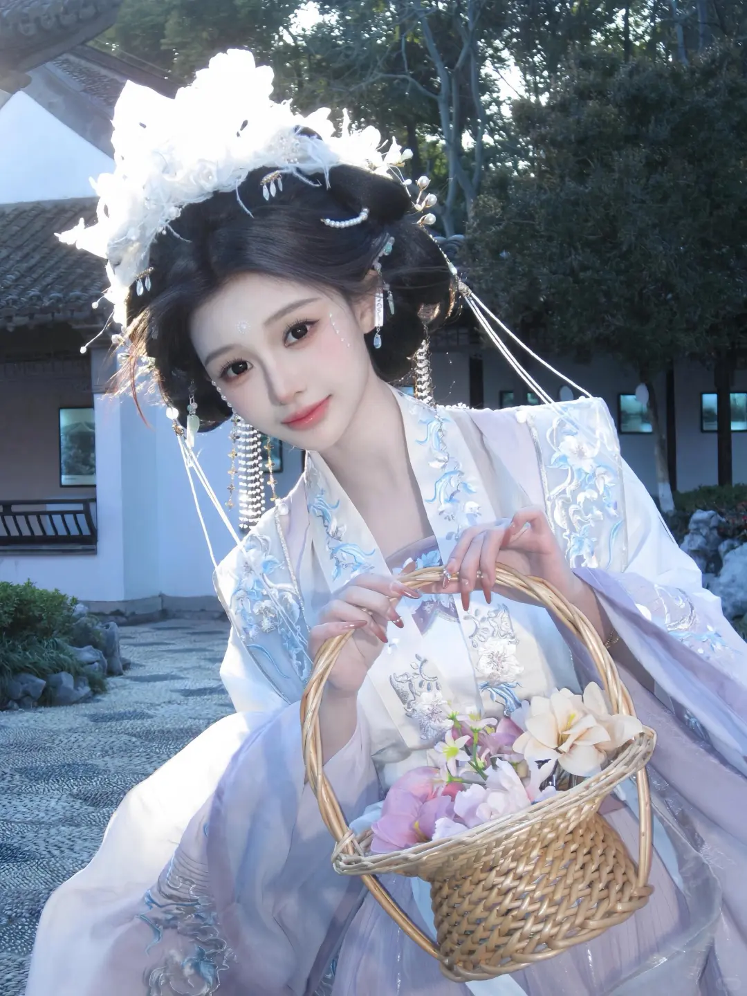 大家要的宋制簪花来啦！！！真的是绝美✨