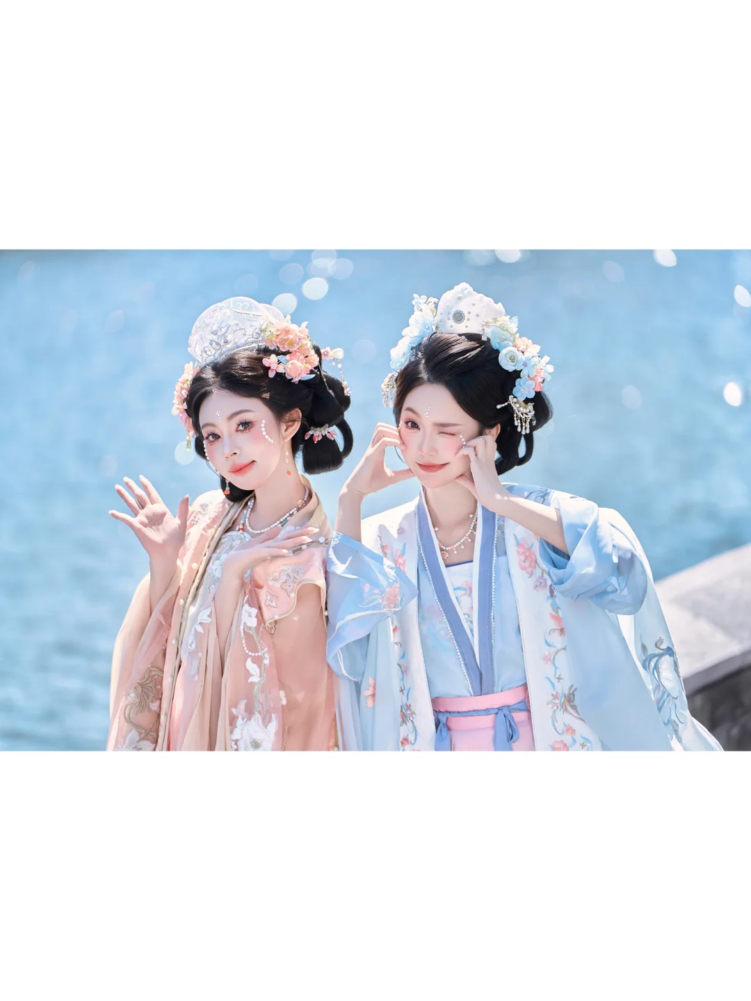 约上闺蜜拍组宋制汉服写真😘出片率💯