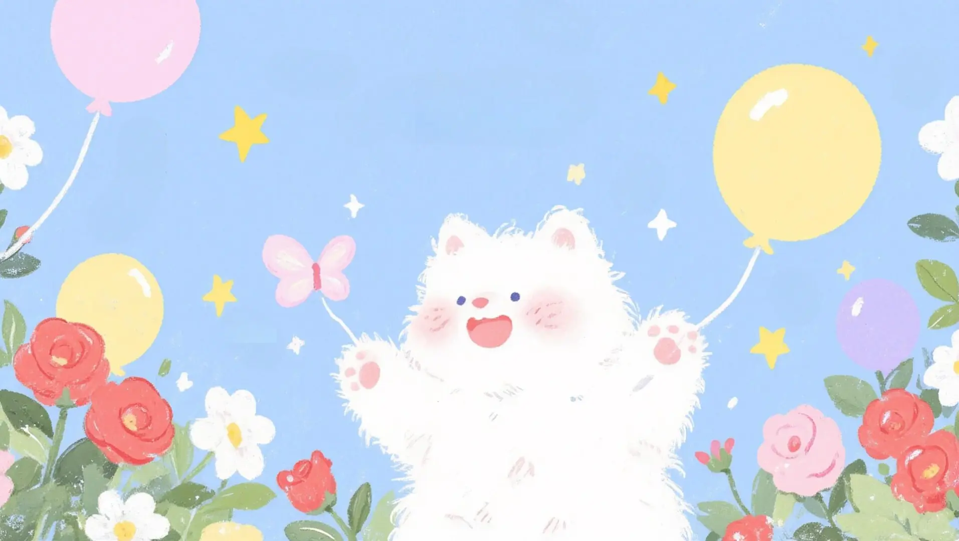 存🌸春日可爱小狗壁纸｜车机壁纸｜ipad壁纸