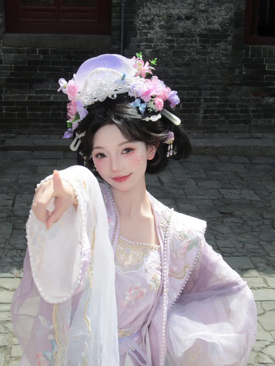 大家要的宋制簪花来啦！！！真的是绝美✨