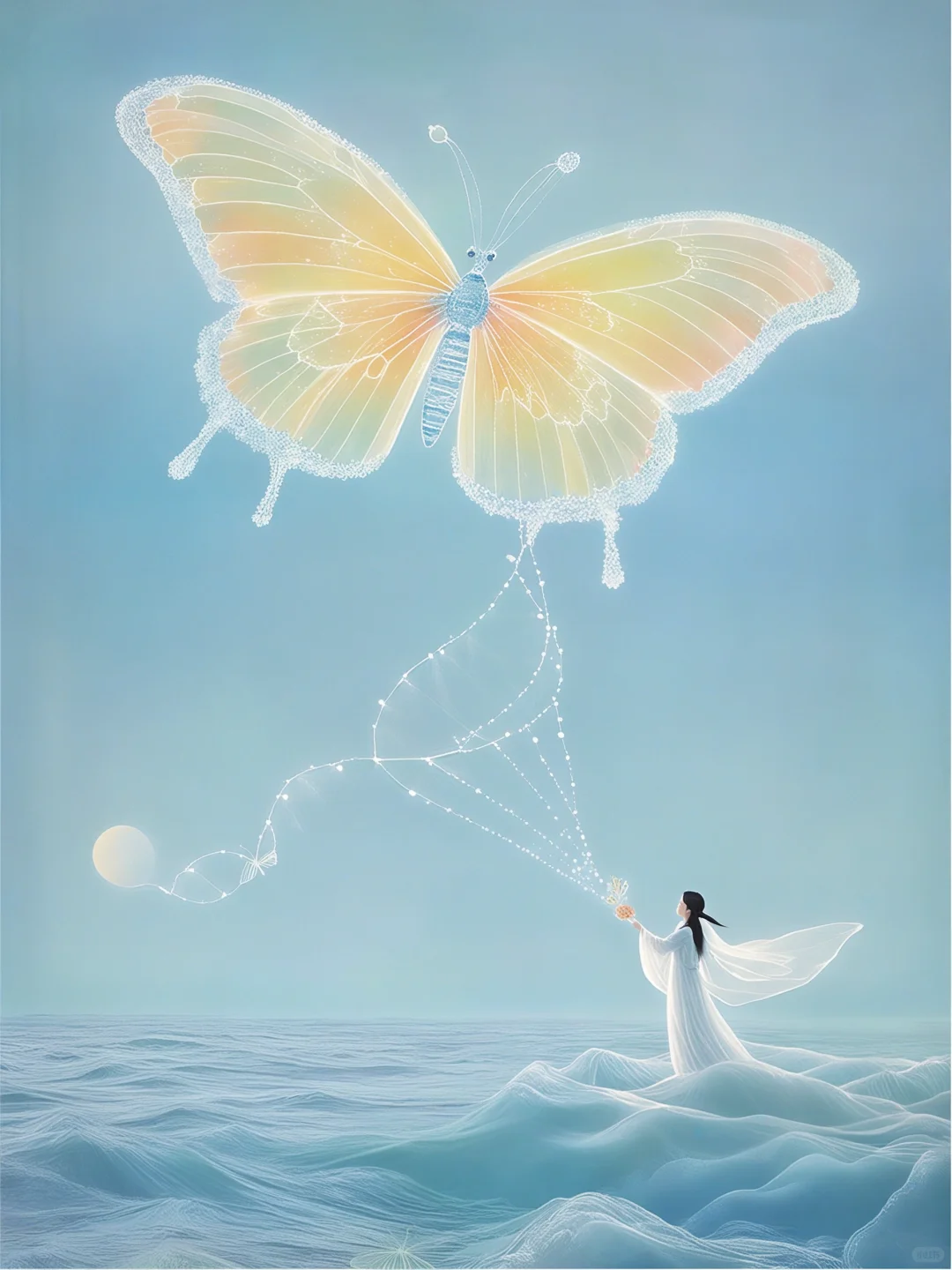 是蝴蝶的梦落在了波光里🦋