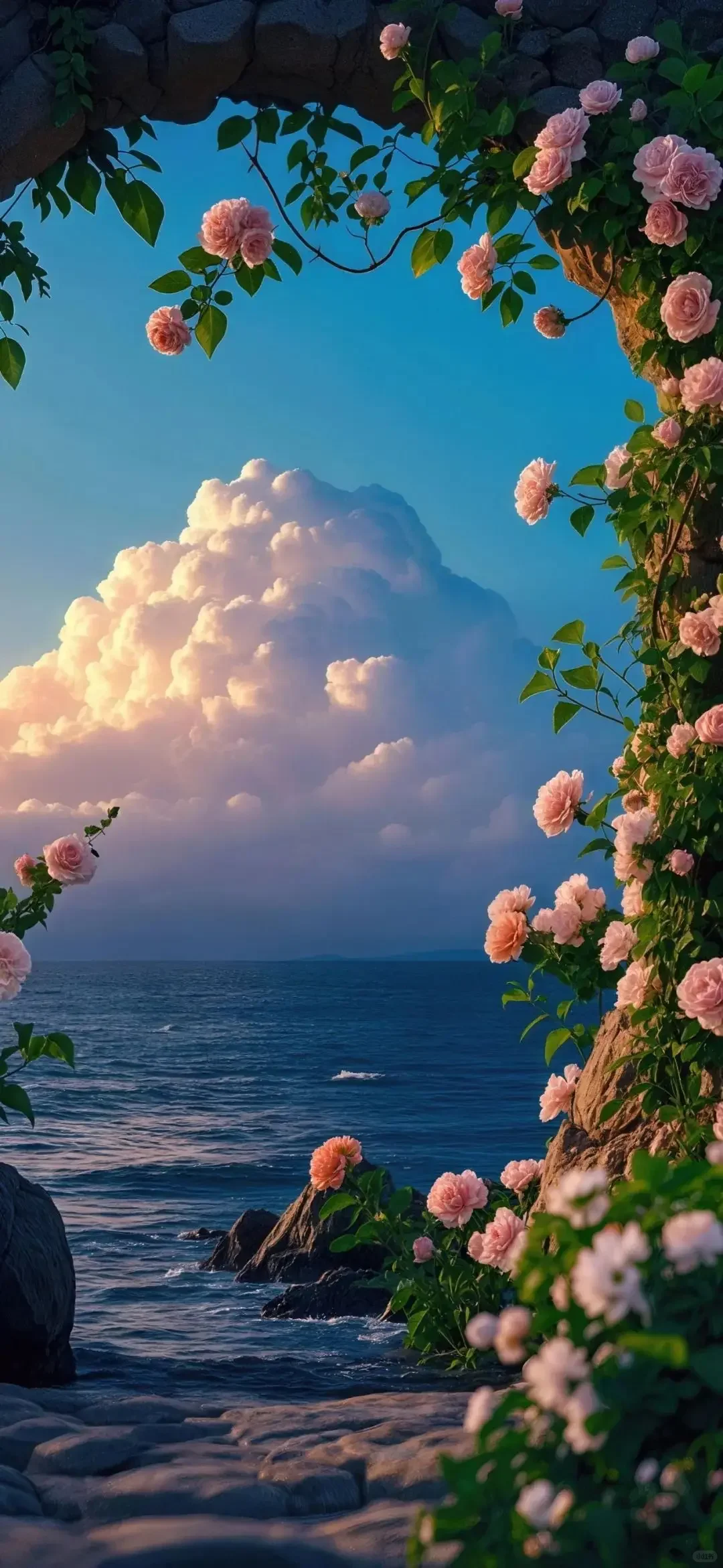 𝙎𝙝𝙖𝙧𝙚｜夏日海边鲜花壁纸