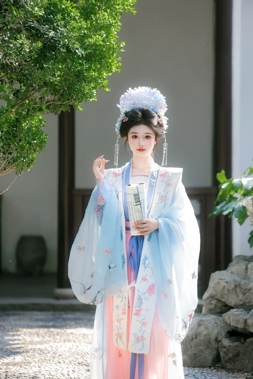 收藏❗️宋制簪花珍珠妆拍照姿势📷|苏州写真