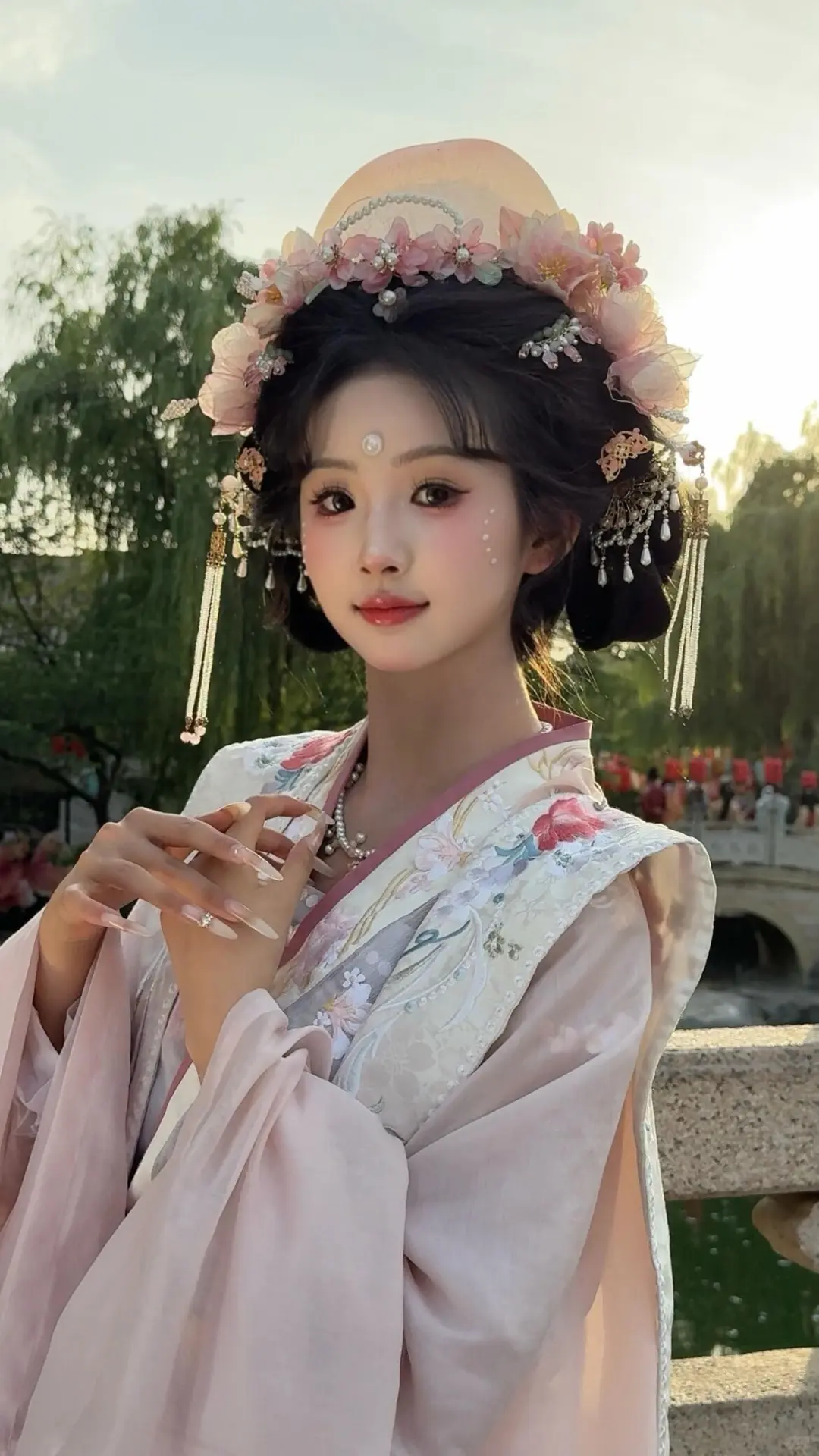 大家要的宋制簪花来啦！！！真的是绝美✨