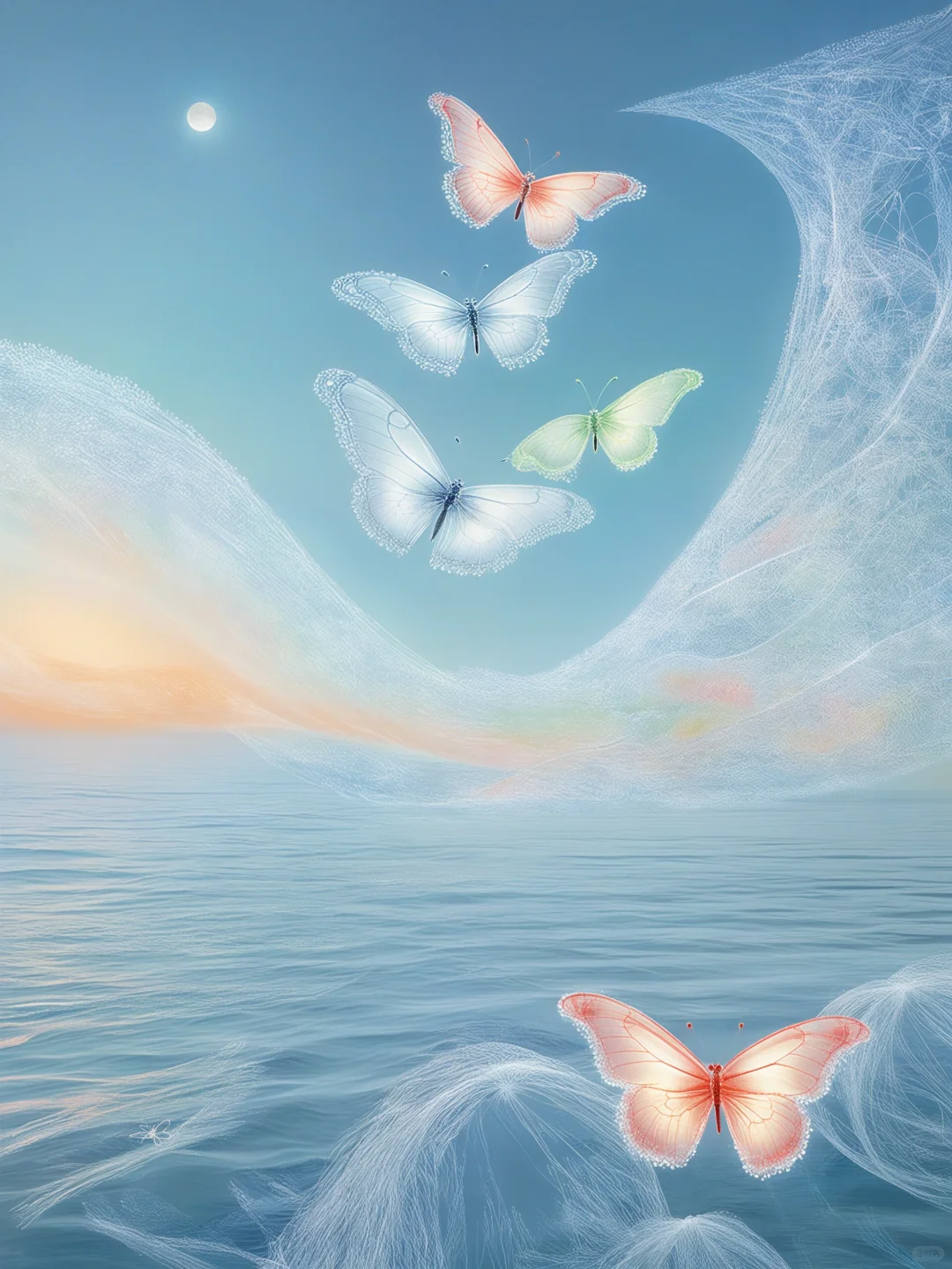 是蝴蝶的梦落在了波光里🦋