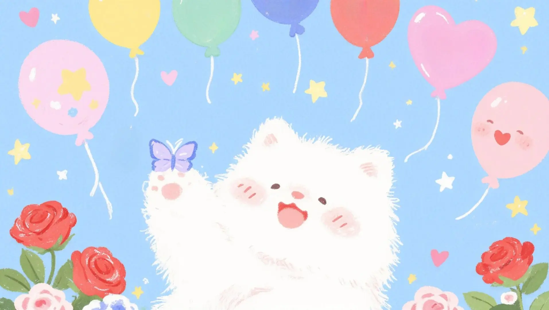 存🌸春日可爱小狗壁纸｜车机壁纸｜ipad壁纸