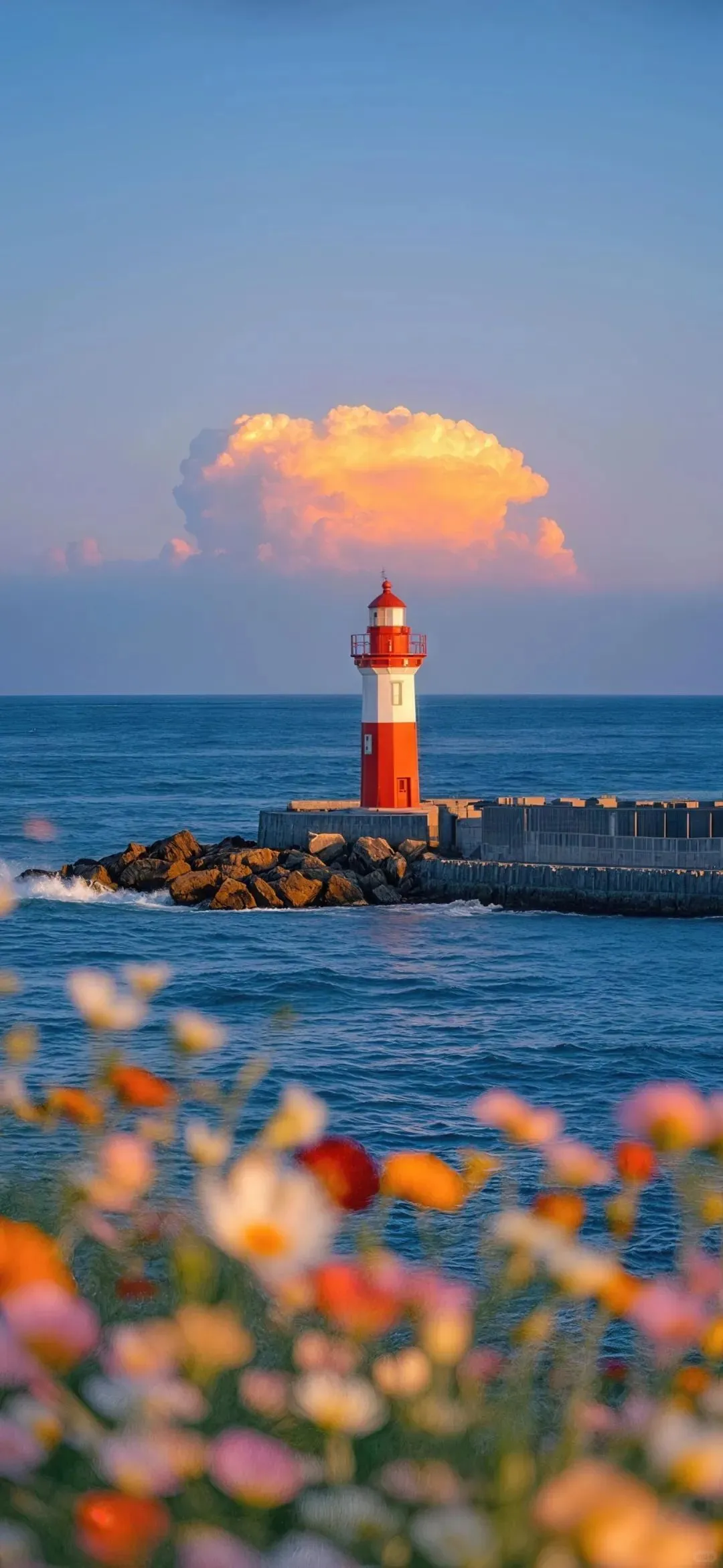 𝙎𝙝𝙖𝙧𝙚｜夏日海边鲜花壁纸