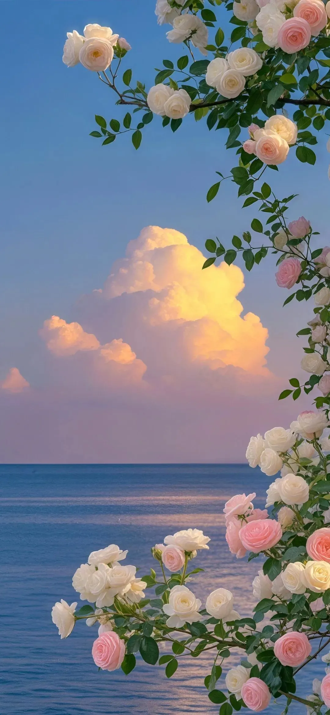 𝙎𝙝𝙖𝙧𝙚｜夏日海边鲜花壁纸